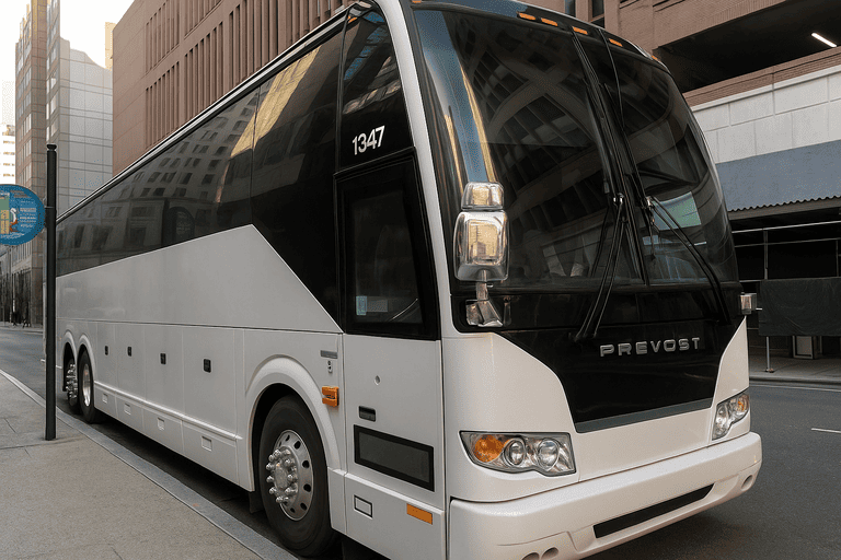 a Chino Minibus Company coach bus