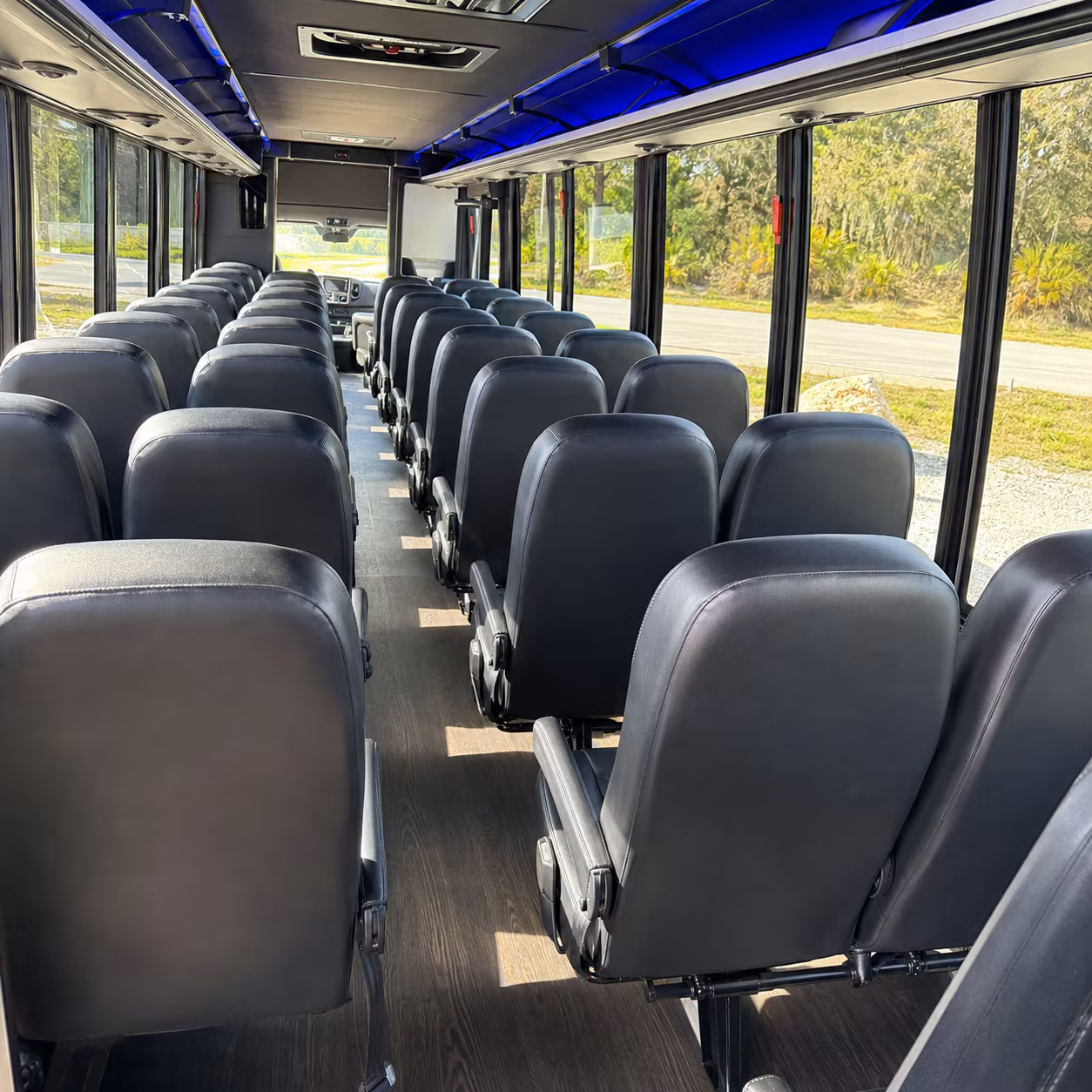 chino 25 passenger minibus interior