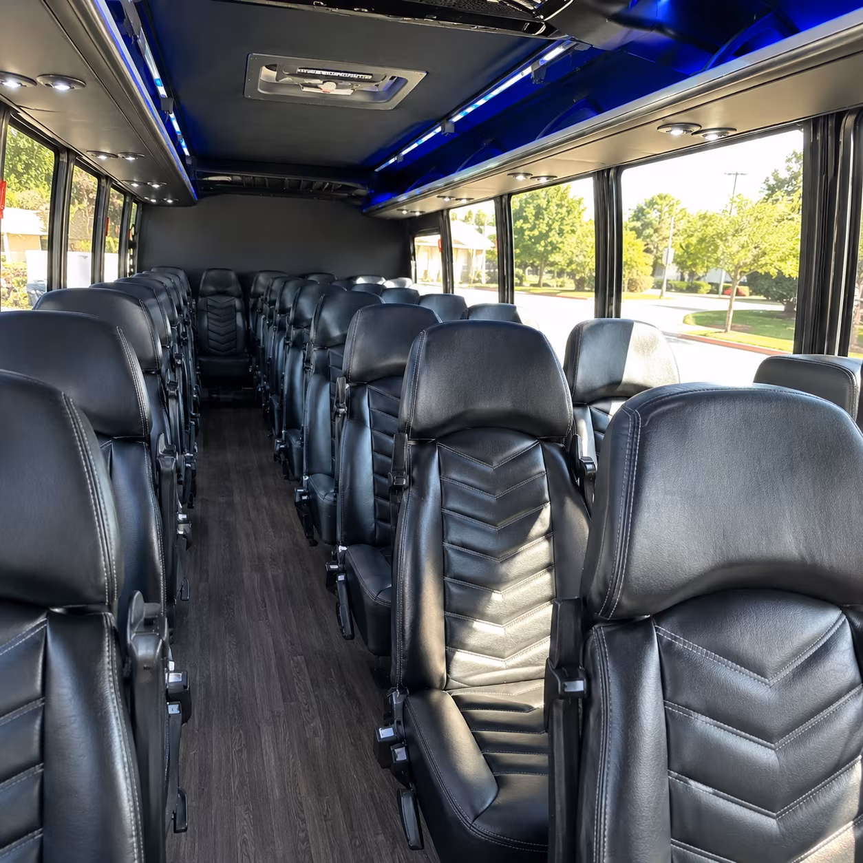 chino 28 passenger minibus interior