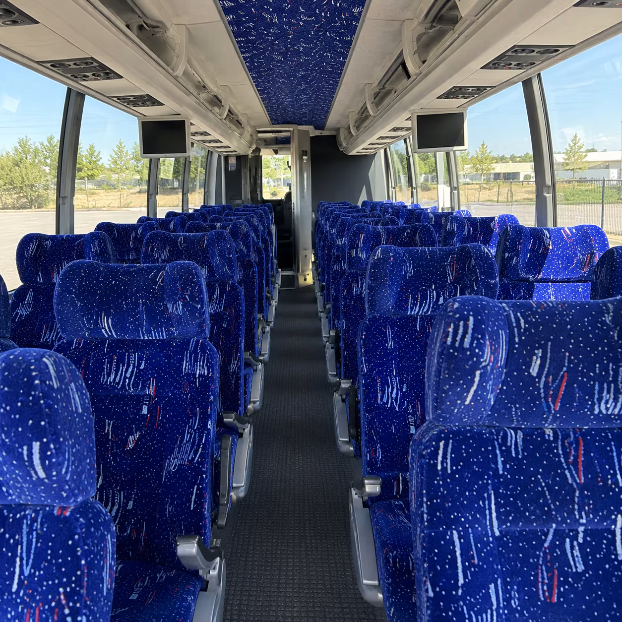 chino 54 passenger charter bus interior