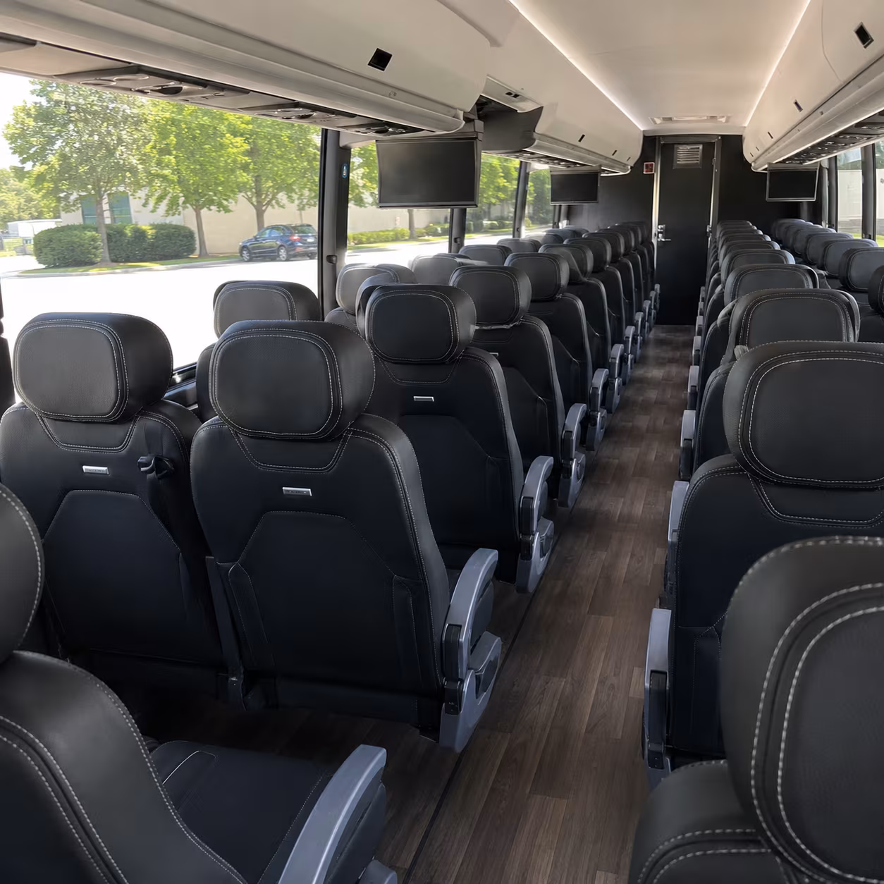 chino charter bus interior