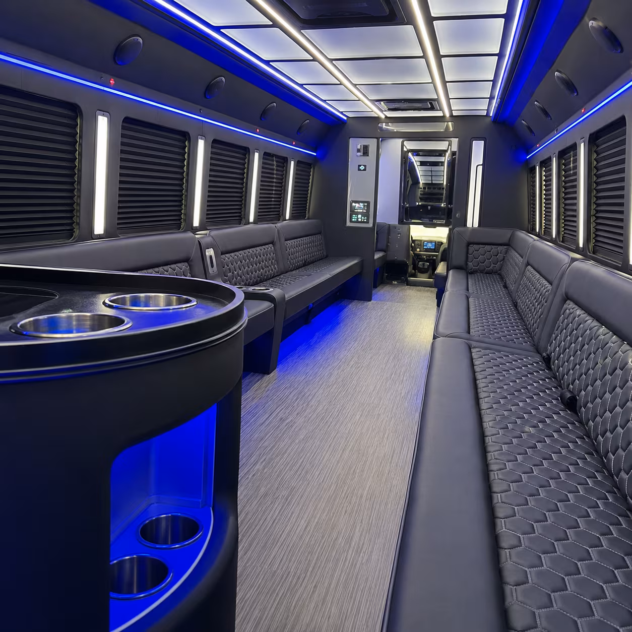chino party bus inside