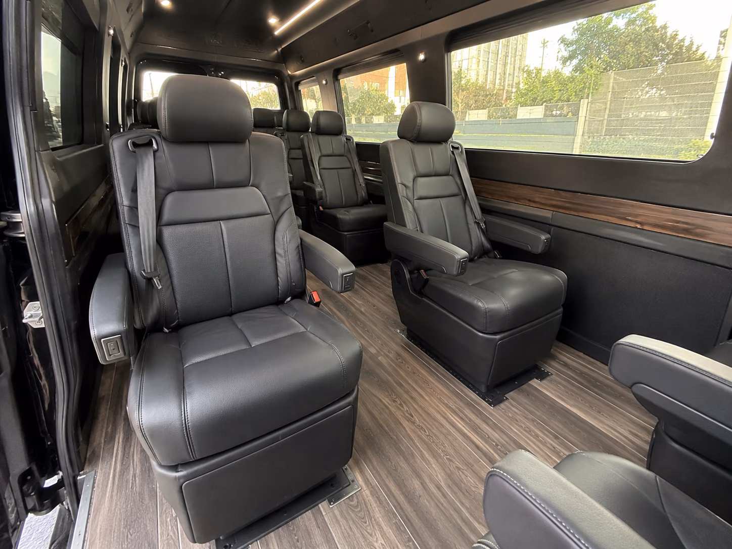 chino sprinter van with driver inside