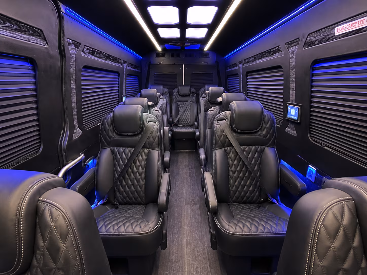 chino wedding transportation onboard seating